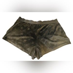 Juicy Couture Black Velvet  pajamas Shorts women large